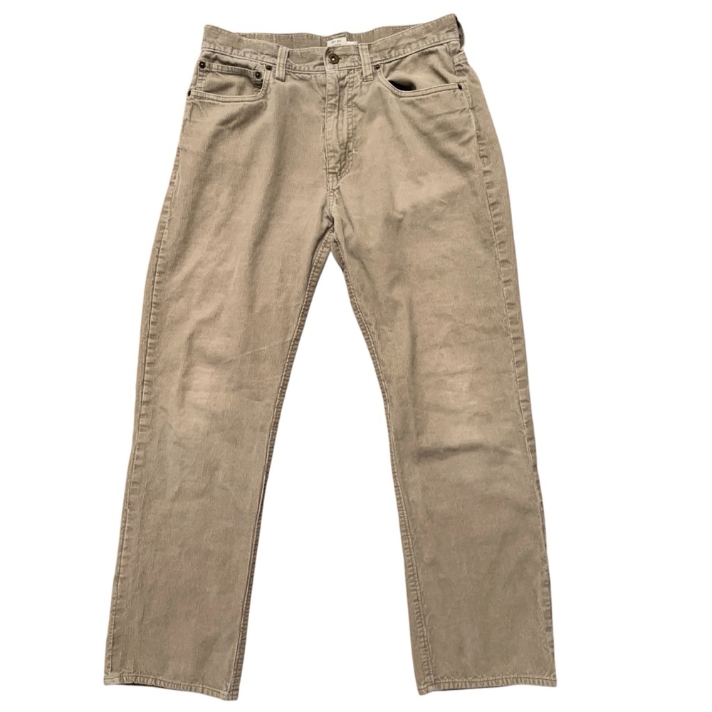 J.Crew Corduroy Pants Mens Size 31x30 (31x28) Vintage Slim Straight Beige